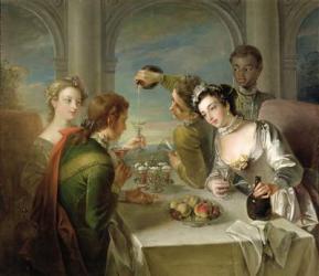 The Sense of Taste, c.1744-47 (oil on canvas) (see also 129301 & 129303) | Obraz na stenu