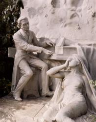 Monument to Frederic Chopin (1810-49) (marble) (detail) | Obraz na stenu