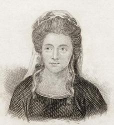 Anna Seward, 1825 (engraving) | Obraz na stenu