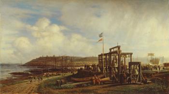 Bell Stalls at a Market in Nizhny Novgorod, 1862 (oil on canvas) | Obraz na stenu