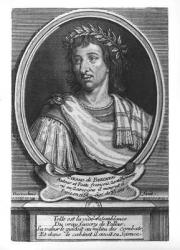 Portrait of Savinien de Cyrano de Bergerac (engraving) | Obraz na stenu
