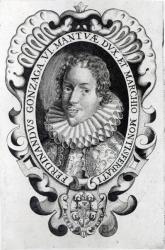 Ferdinando Gonzaga, Duke of Mantua (engraving) (b/w photo) | Obraz na stenu