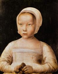 Young Girl with a Dead Bird, c.1500-25 (oil on panel) | Obraz na stenu