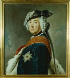 Frederick II the Great of Prussia (oil on panel) | Obraz na stenu