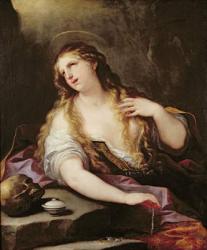 St. Mary Magdalene Renouncing the Vanities of the World, c.1696 (oil on canvas) | Obraz na stenu