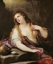 St. Mary Magdalene Renouncing the Vanities of the World, c.1696 (oil on canvas) | Obraz na stenu