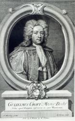 William Croft, engraved by George Vertue (engraving) | Obraz na stenu