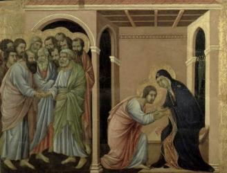 Maesta: The Virgin Says Farewell to St. John, 1308-11 | Obraz na stenu