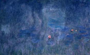 Waterlilies: Reflections of Trees, detail from the central section, 1915-26 (oil on canvas) | Obraz na stenu