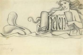 Study for Helen, c.1880 (pencil on paper) | Obraz na stenu