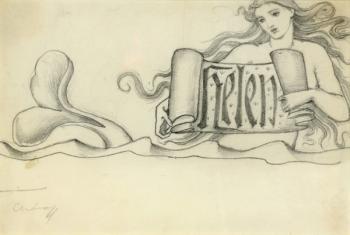 Study for Helen, c.1880 (pencil on paper) | Obraz na stenu