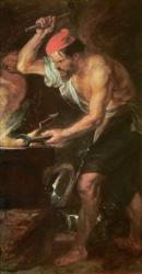 Vulcan forging Jupiter's Lightening Bolts, 1636-38 (oil on canvas) | Obraz na stenu
