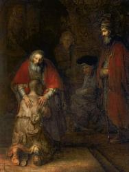 Return of the Prodigal Son, c.1668-69 (oil on canvas) | Obraz na stenu