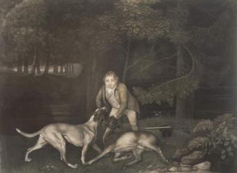Freeman, Keeper to the Earl of Clarendon, with a hound and a wounded doe, 1804 (mezzotint) | Obraz na stenu