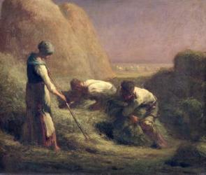 The Hay Trussers, 1850-51 (oil on canvas) | Obraz na stenu