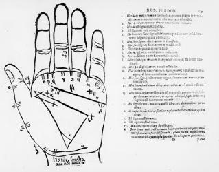 Palmistry (woodcut) (b/w photo) | Obraz na stenu