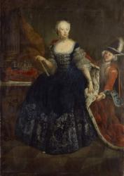 Elisabeth Christine von Braunschweig as Queen (oil on canvas) | Obraz na stenu