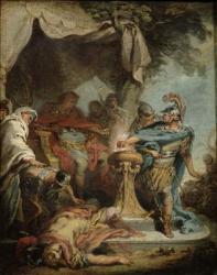 Mucius Scaevola before Porsenna (oil on canvas) | Obraz na stenu