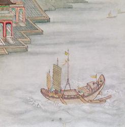 Chinese Boat (coloured engraving) | Obraz na stenu