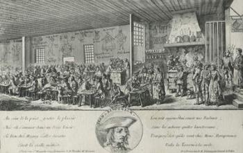 Jean Ramponneau's Tavern (engraving) | Obraz na stenu