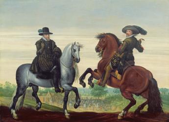Maurits (1567-1625) and Frederik Hendrik (1584-1647) of Nassau, Princes of Orange (oil on panel) | Obraz na stenu