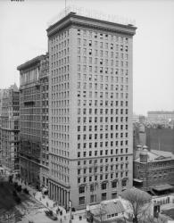 The North American and Real Estate Trust Buildings, Philadelphia, Pennsylvania, c.1897-1910 (b/w photo) | Obraz na stenu