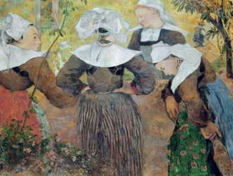 Four Breton Women, 1886 (oil on canvas) | Obraz na stenu