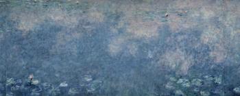 Waterlilies: Two Weeping Willows, centre right section, 1914-18 (oil on canvas) (see also 75700-01, 75703) | Obraz na stenu