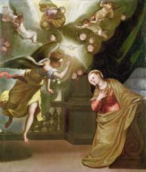 The Annunciation, c.1565 (oil on canvas) | Obraz na stenu