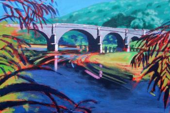 Bridge (acrylic on card) | Obraz na stenu