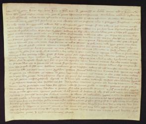 Letter from Louis IX to his brother Alphonse (1220-71) Comte de Poitiers, 11th August 1251 (pen & ink on paper) | Obraz na stenu