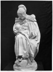 Boulonnaise Woman Feeding her Child (plaster) (see also 217913) (b/w photo) | Obraz na stenu