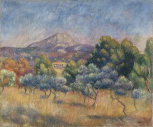 Mount of Sainte-Victoire, c.1888-89 (oil on canvas) | Obraz na stenu