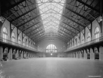 Interior of Armory, U.S. Naval Academy, Annapolis, Maryland, c.1900-06 (b/w photo) | Obraz na stenu