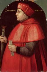 Portrait of Cardinal Thomas Wolsey (c.1475-1530) (oil on panel) | Obraz na stenu