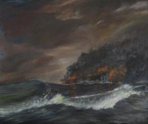 U107 - 750 days, 1993, (oil on canvas board) | Obraz na stenu