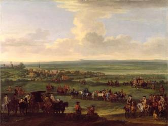 George I (1660-1727) at Newmarket, 4th/5th October 1717, c.1717 (oil on canvas) | Obraz na stenu