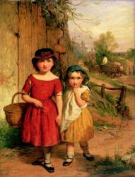 Little Villagers, 1869 (oil) | Obraz na stenu
