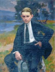 Portrait of Marcel Renoux aged about 13 or 14 (oil on canvas) | Obraz na stenu