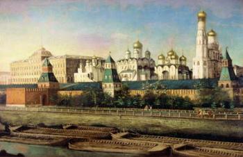 View of the Moscow Kremlin from the Embankment (oil on canvas) | Obraz na stenu