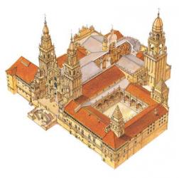 Santiago de Compostela Cathedral. Spain | Obraz na stenu