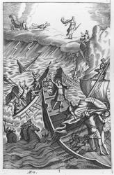 Illustration from 'The Aeneid' by Virgil (70-19 BC) (engraving) (b/w photo) | Obraz na stenu