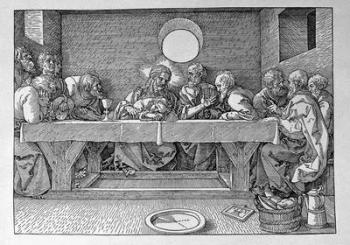 The Last Supper, pub. 1523 (woodcut) | Obraz na stenu