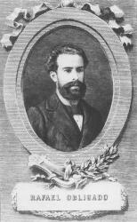 Rafael Obligado (engraving) | Obraz na stenu