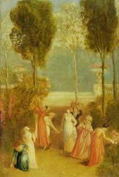 The Garden, c.1820 (oil on panel) | Obraz na stenu