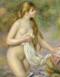 Bather with long hair, c.1895 (oil on canvas) | Obraz na stenu