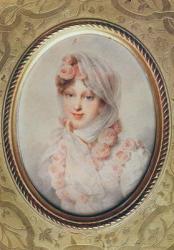 The Empress Marie-Louise of Habsbourg-Lorraine (w/c on paper) | Obraz na stenu