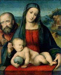 The Holy Family (oil on panel) | Obraz na stenu