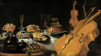 Still Life with Musical Instruments, 1623 (oil on canvas) | Obraz na stenu