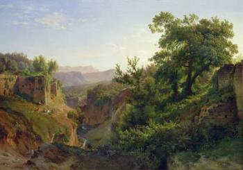 A Valley near Sorrento, 1854 (oil on canvas) | Obraz na stenu